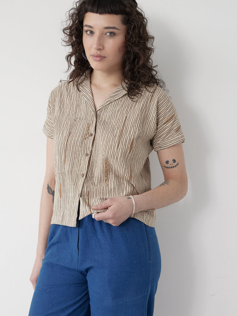 Block Printed embroidered Shirt, eco fashion brands, ethical and sustainable clothing brands, 100 cotton women's clothing, 100 percent cotton clothing, women's 100 cotton, organic cotton women's tops, minimalist brands women's, minimalist casual dresses