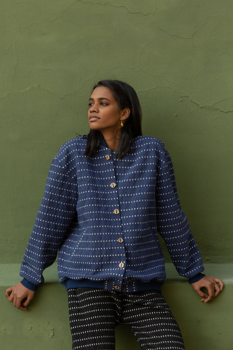 Striped bomber jacket – CROW