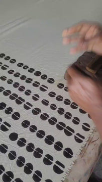 Artisan-made polka skirt, comfortable everyday cotton wear.