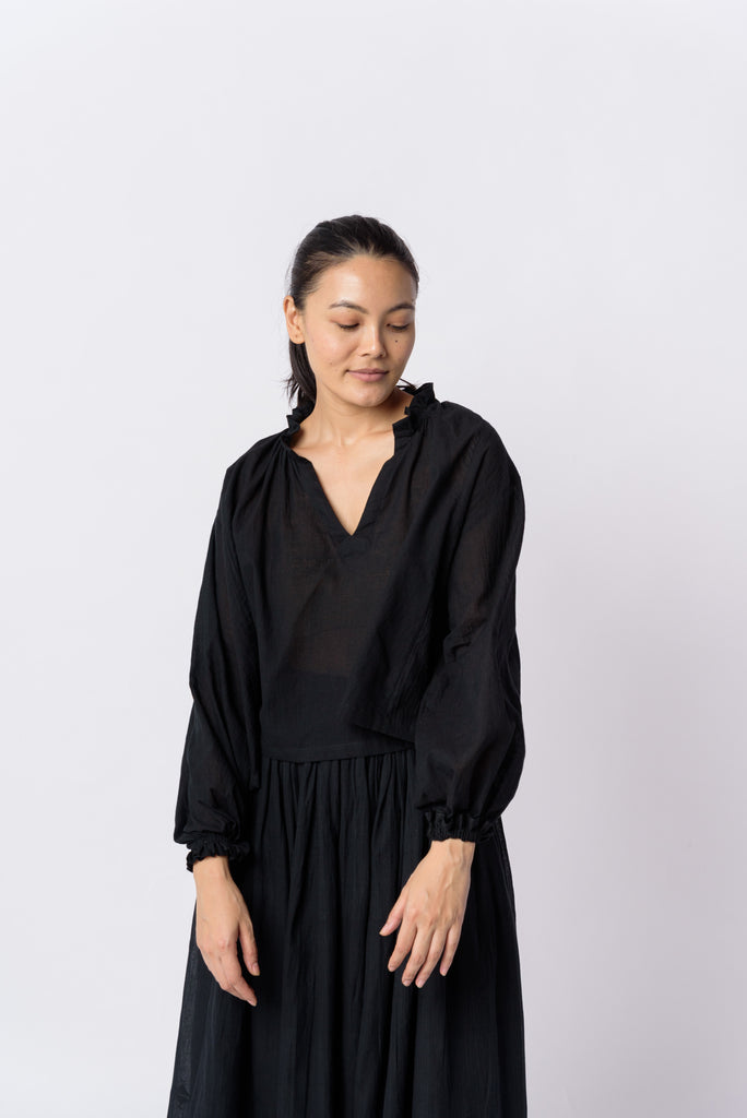 Black cotton flared top, sustainable women's clothing, sustainable women's fashion, organic clothing, organic cotton ladies clothing, cotton com clothing, cotton dress clothes, organic women's clothing, women's cotton clothing brands, minimal clothing brands, minimalist clothing shop