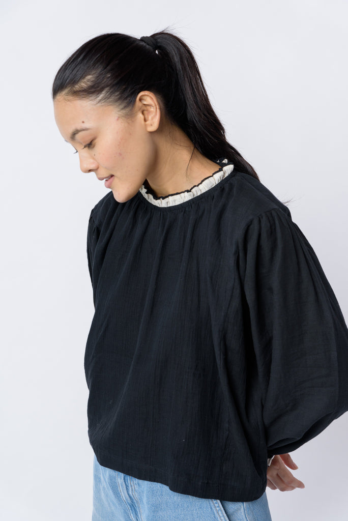 Black floaty top, sustainable wear, top 10 sustainable clothing brands, organic fabrics for clothing, organic summer dresses, organic cotton clothing companies, sustainable cotton clothing, ethical women's shoes, ethically made women's clothing, minimalist fashion designers, minimalist fashion women