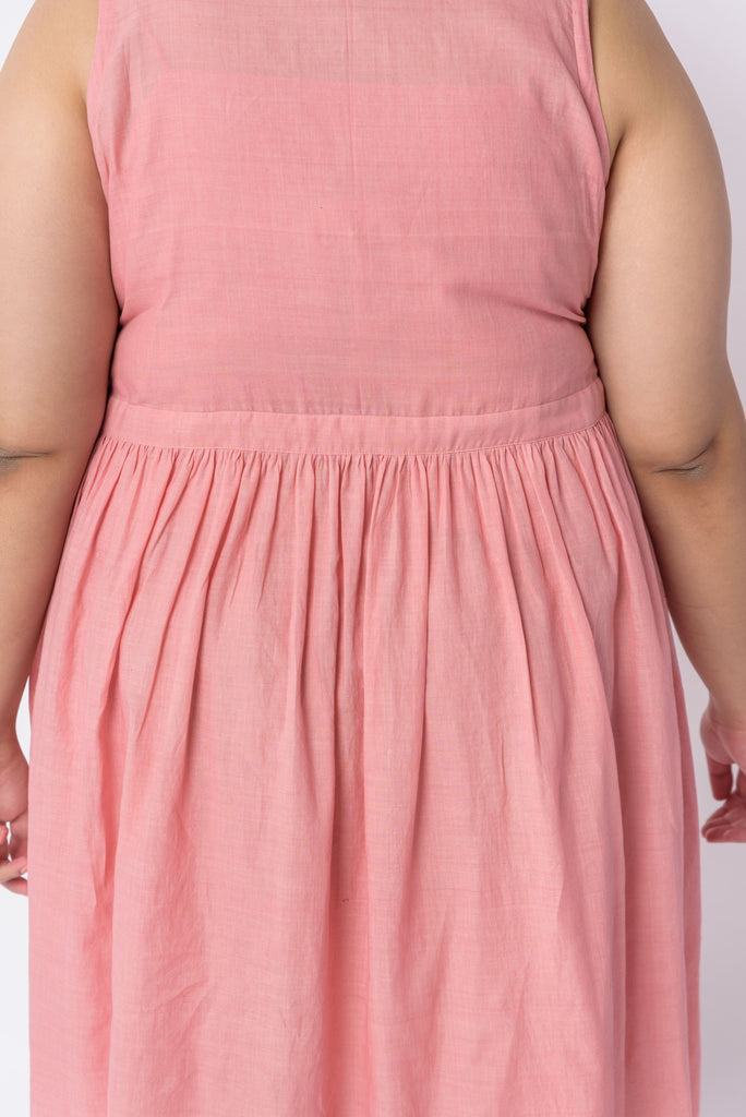 Blush pink front tie-up dress, where to buy high quality clothes, where to buy nice clothes, organic cotton natural dyes clothing, organic cotton shirts, where to buy quality clothes online, where to buy recycled clothes, organic women's long sleeve, premium women's clothing, what clothing brand are you, what do I need in my wardrobe