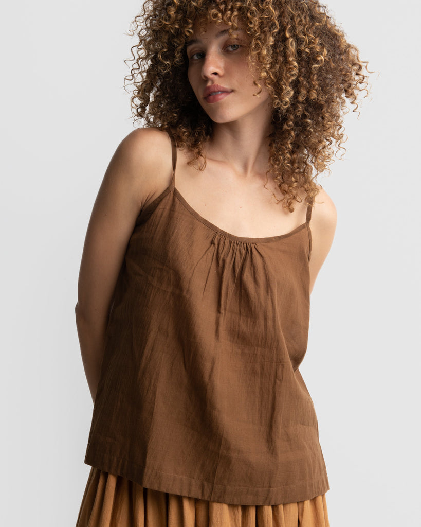 Bombay brown cami top, best sustainable fashion brands, clothing companies that are sustainable, organic cotton women's clothing, 100 organic cotton clothing, cotton cotton clothing, all cotton clothes, all cotton women's clothing, women's cotton clothing online, the minimal clothing, minimal clothes shop