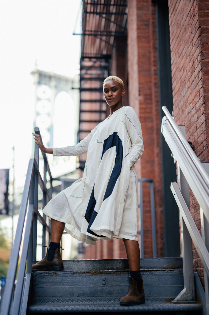 Colour-block midi dress, slow fashion clothing brands, sustainable and ethical clothing brands, organic clothing brands, organic cotton white dress, pure cotton clothing, soft cotton clothes for women's, 100 cotton shirts women's, 100 cotton women's tops, minimalist fashion brands, minimalist high fashion