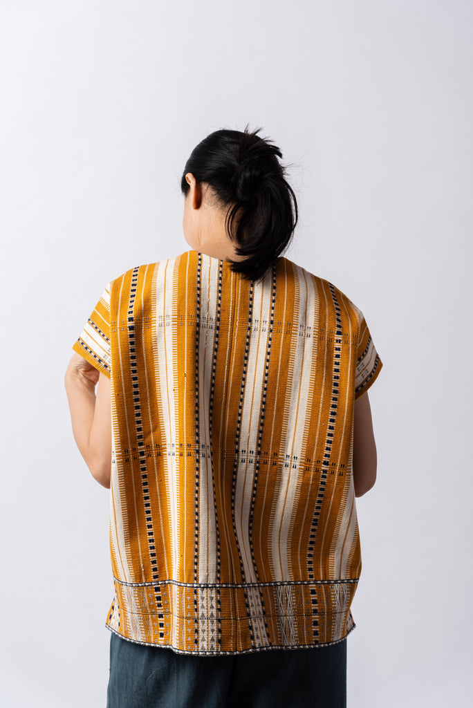 Mustard striped naga top, which fashion brands are ethical, best eco friendly fashion brands, organic clothing India, organic clothing India, organic clothing brands, organic fiber clothing, good quality women's clothing, high quality women's clothing, simple clothing brands, simple women's clothing brand