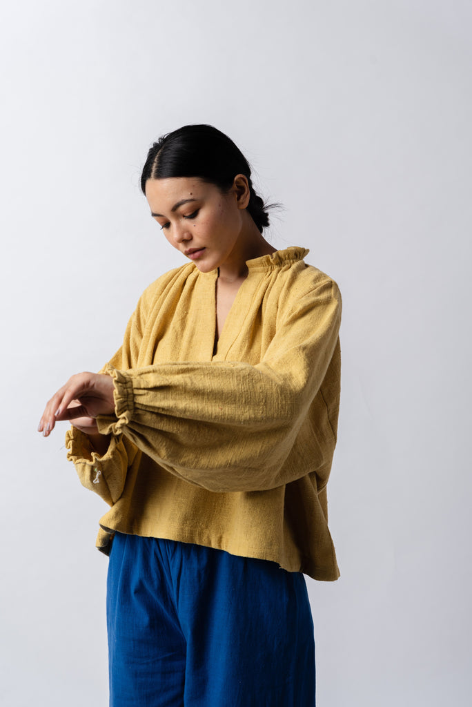 Oversized mustard wide top, ethically conscious brands, ethically produced clothing brands, wholesale organic clothing made in India, why buy organic clothing, organic fashion clothing, organic natural fiber clothing, soft women's clothing, sustainable shoes women's, minimal aesthetic clothing, minimal outfits