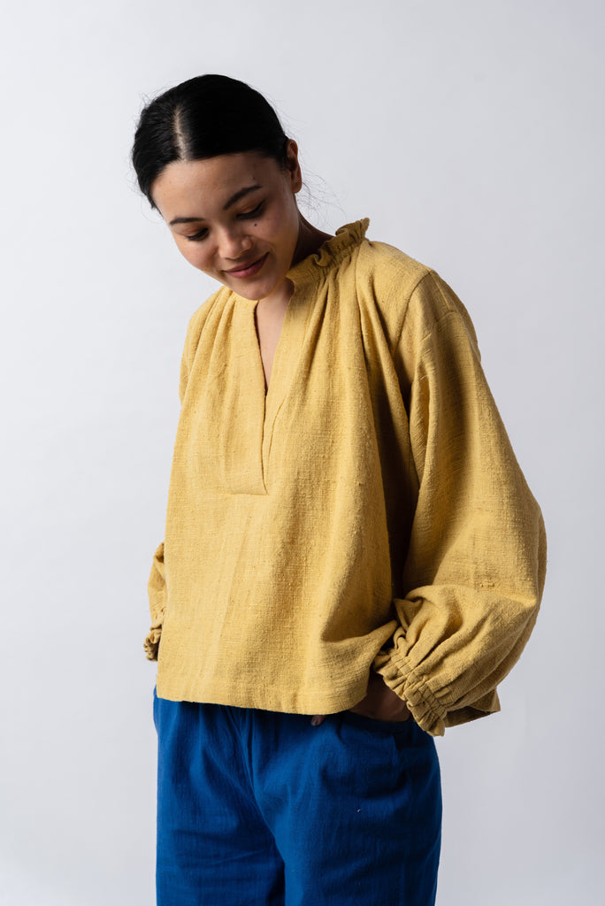 Oversized mustard wide top, ethically conscious brands, ethically produced clothing brands, wholesale organic clothing made in India, why buy organic clothing, organic fashion clothing, organic natural fiber clothing, soft women's clothing, sustainable shoes women's, minimal aesthetic clothing, minimal outfits