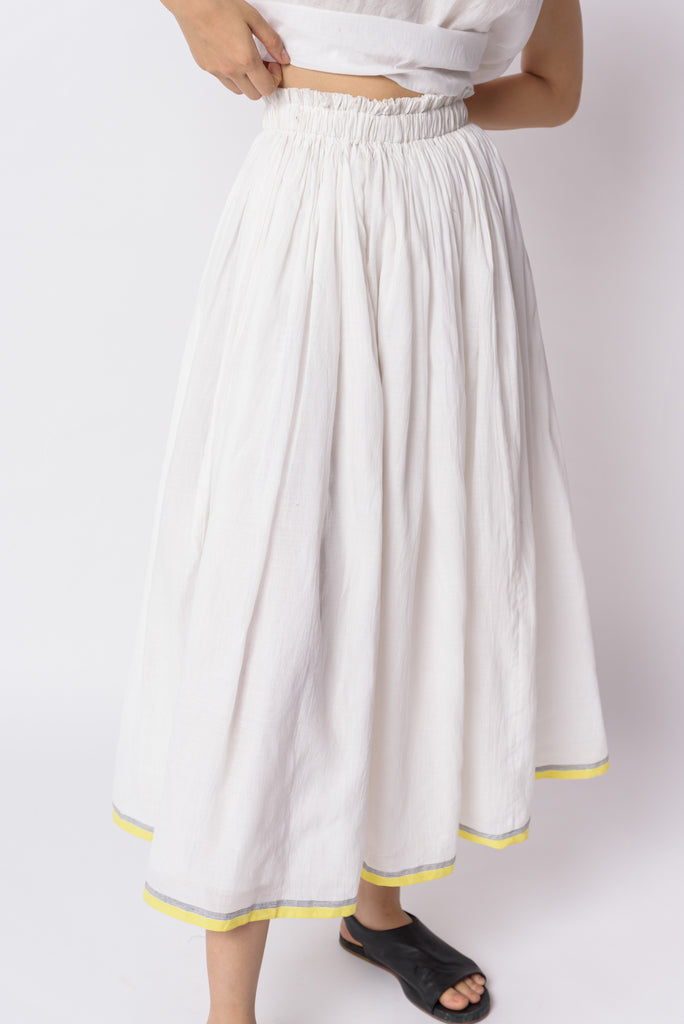Pearl white pull-on skirt, most sustainable clothing brands, popular sustainable clothing brands, organic cotton clothing, organic women's clothing, cotton all clothing store, women's cotton clothing online, women's cotton clothing store, organic cotton women's clothing, black minimalist clothing, minimalist clothing designers