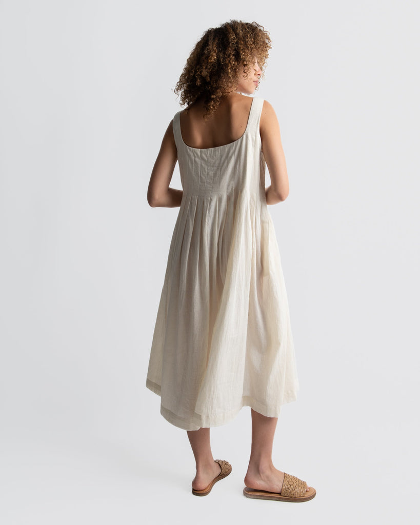 Romantic White Midi Dress, high quality ethical clothing, list of sustainable brands, best organic and sustainable clothing brands, certified organic clothing, best organic clothing, cotton clothing brands, eco friendly women's clothing, ethical women's clothing, minimal shop online, minimalism brand